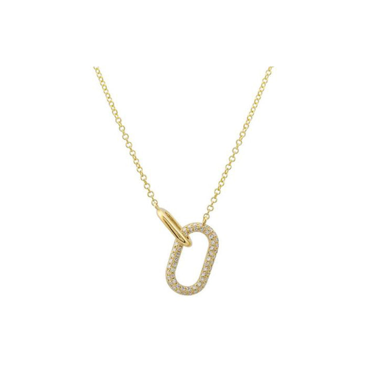 Interlocking Circle Diamond Necklace