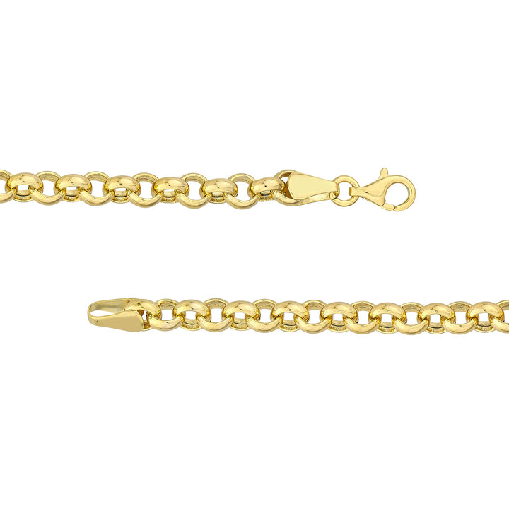 5.2mm Hollow Rolo Chain with Pear Lobster Lock