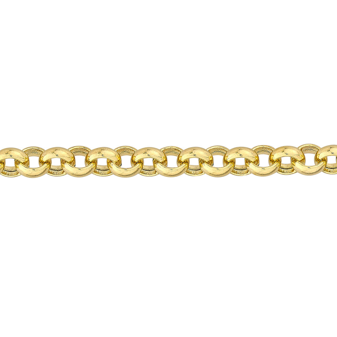 5.2mm Hollow Rolo Chain with Pear Lobster Lock