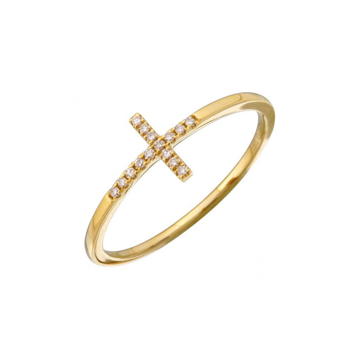 Cross Diamond Ring