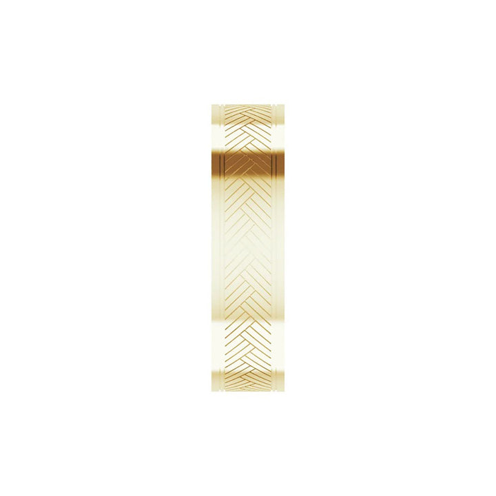 6MM Patterned Wedding Band