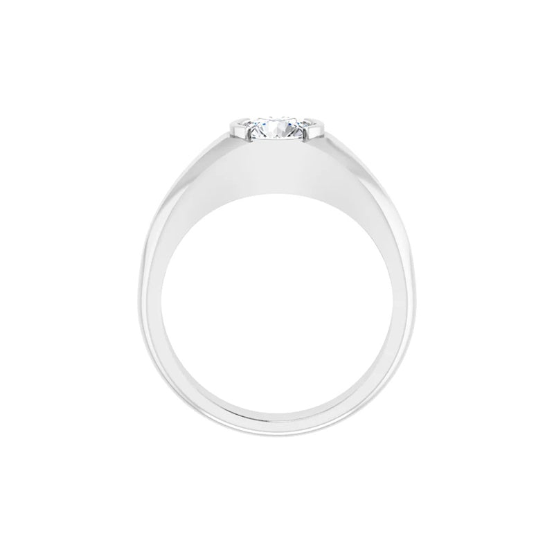 1CT Natural Round Diamond Men&