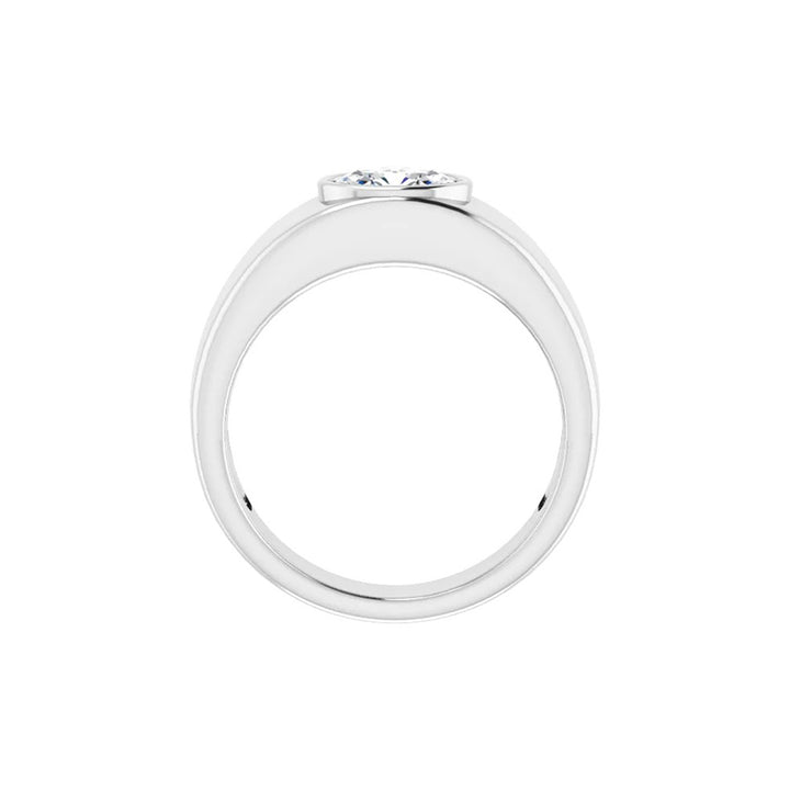 1CT Natural Oval Diamond Men&