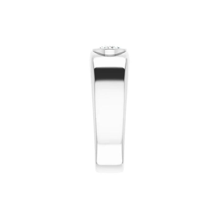 1CT Natural Oval Diamond Men&