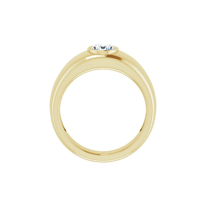 1CT Natural Oval Diamond Men&