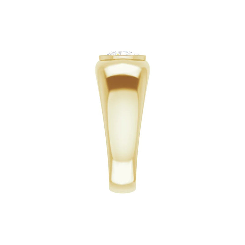 1CT Natural Oval Diamond Men&