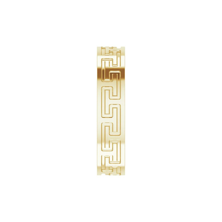 5MM Greek Key Wedding Band