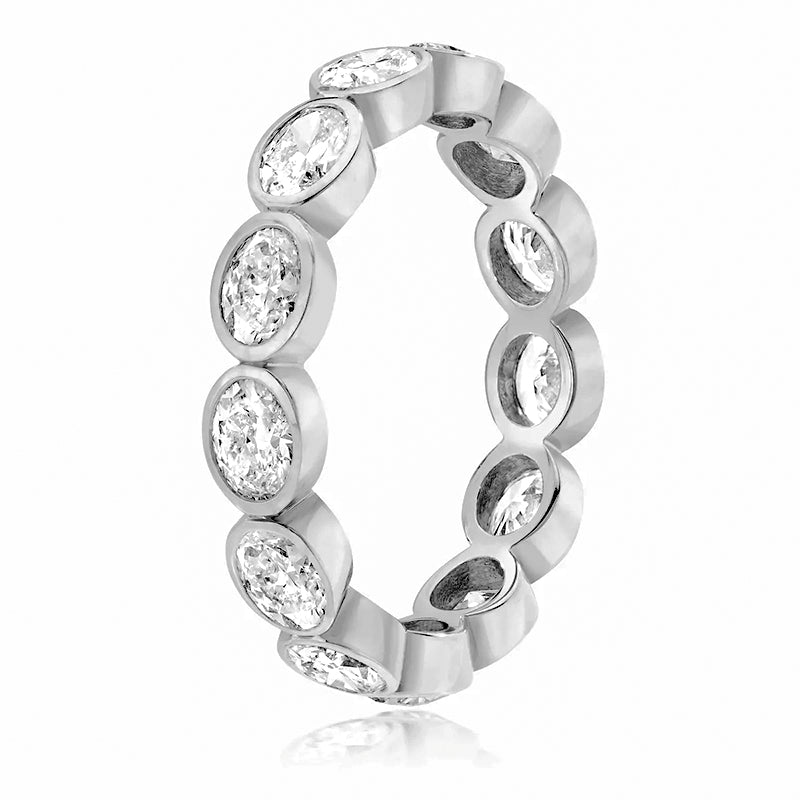 Oval Bazel Eternity band