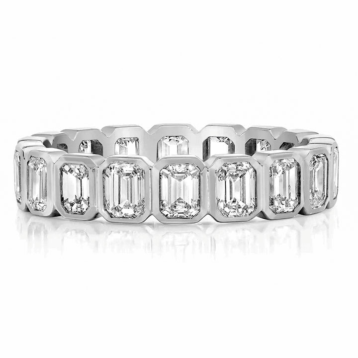 Emerald Bazel Eternity band
