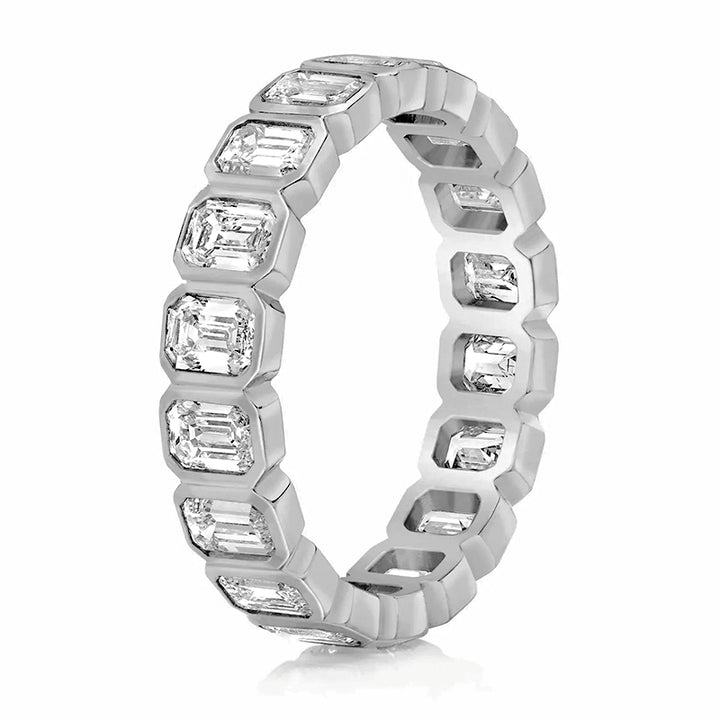 Emerald Bazel Eternity band
