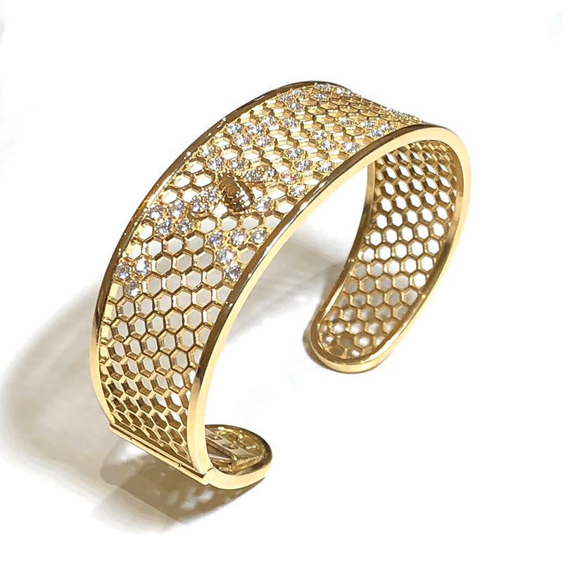 Custom fine jewelry bracelet designed at Couture Jewelry Atelier in New York City