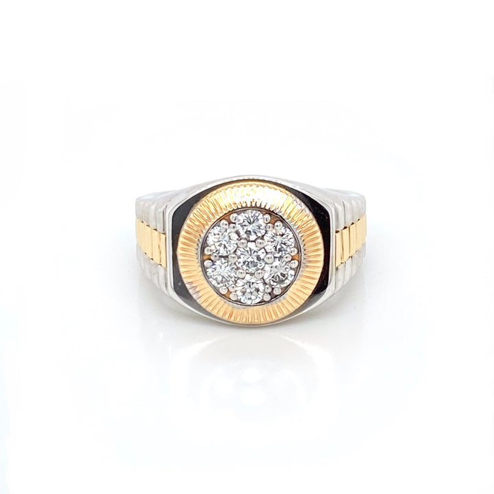 Two-tone gold men&
