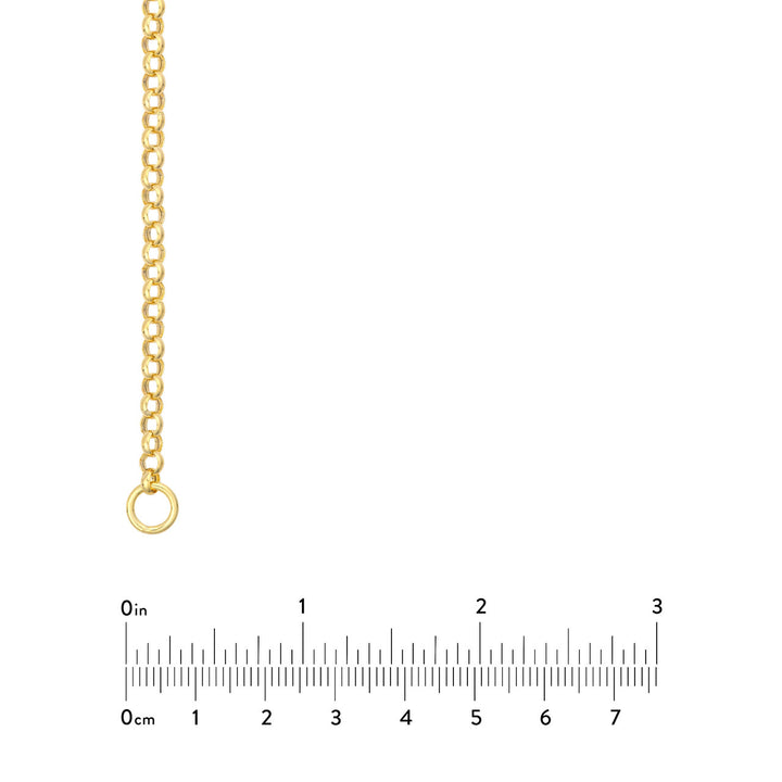 14K Yellow Gold 3.75mm Rolo Split Chain Necklace