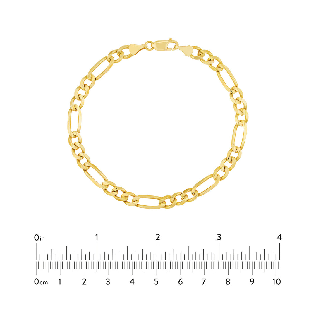 5.8mm Figaro Chain with Lobster Lock Bracelet
