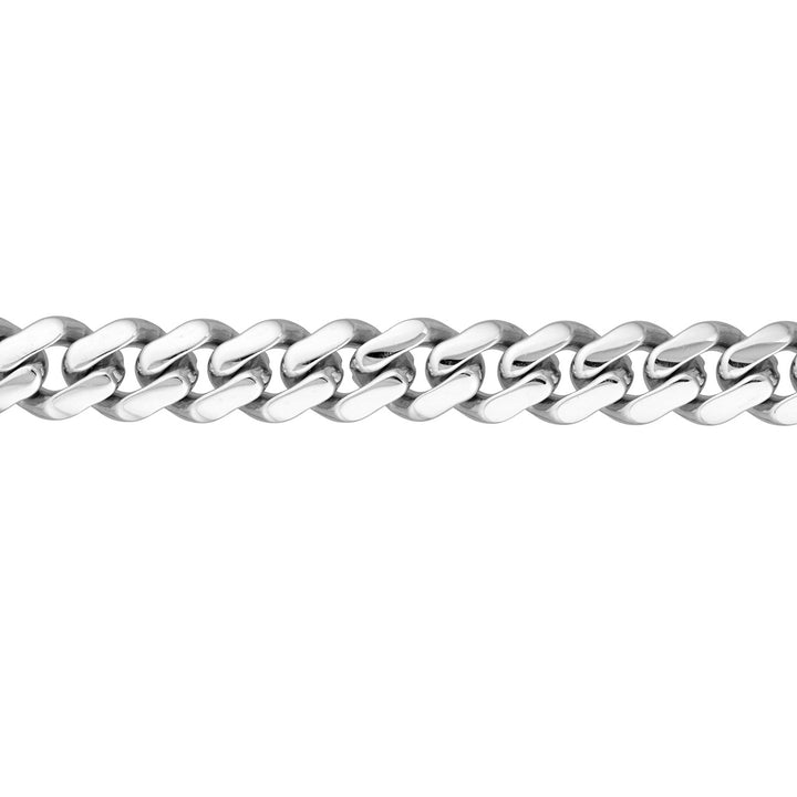 Sterling Silver 10.4mm Miami Cuban Chain with Lobster Lock Bracelet