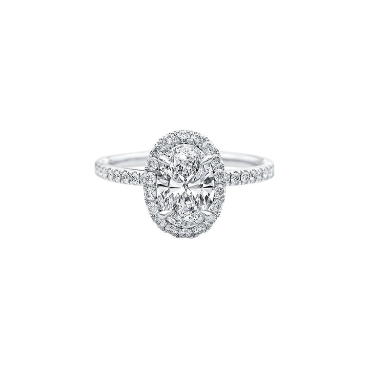 Oval Cut Engagement Ring Made in NYC Atelier