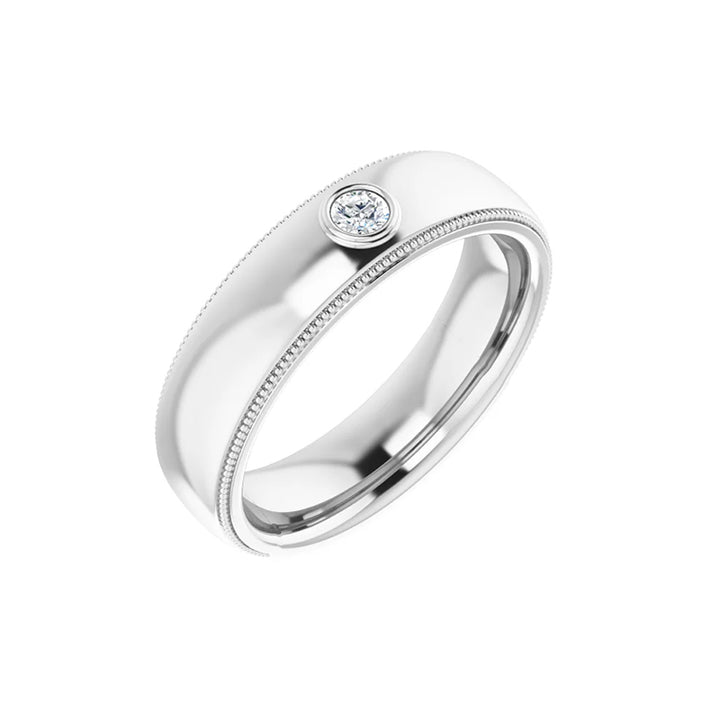 3MM Natural Round Diamond Men&