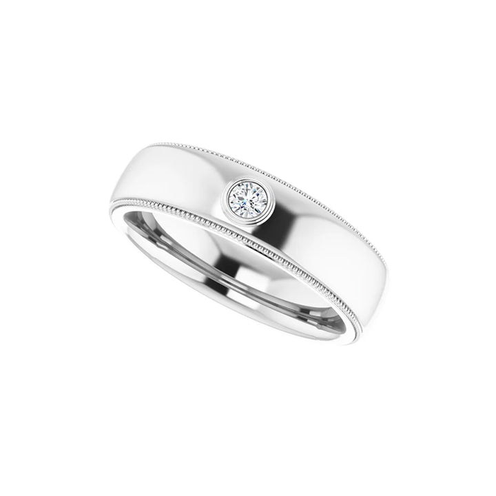 3MM Natural Round Diamond Men&