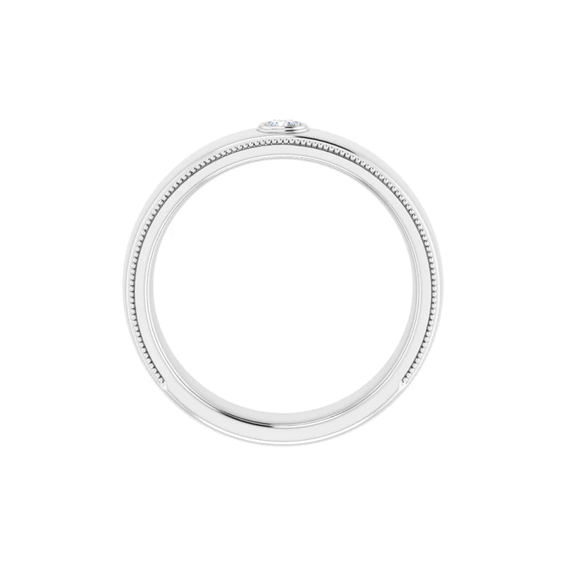 3MM Natural Round Diamond Men&