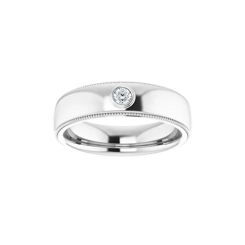 3MM Natural Round Diamond Men&